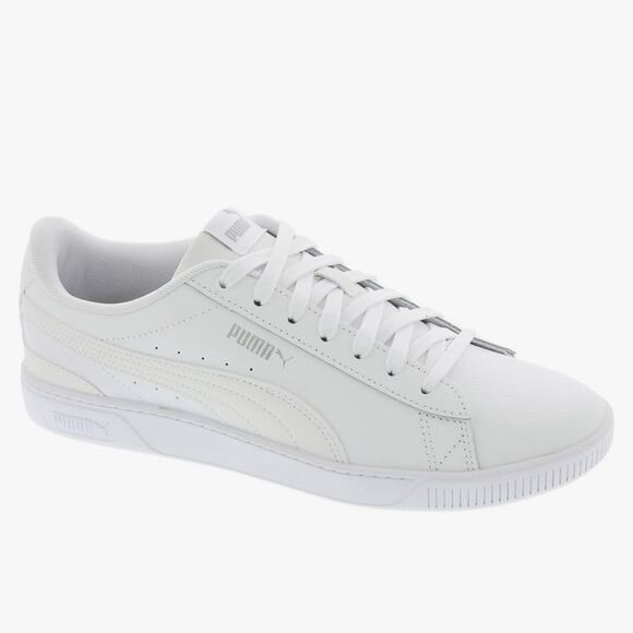 Puma Vikky V3 Leather Sneaker- White/Lavender - Picture 1 of 8